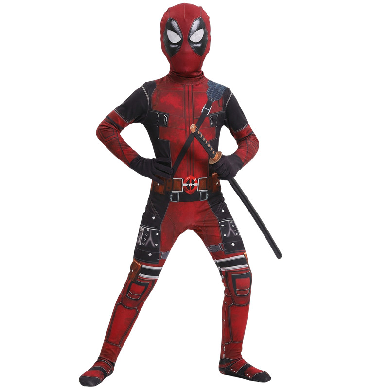 Cosplay Prop Sword - 3-12Y Kids Deadpool Costume with Sword