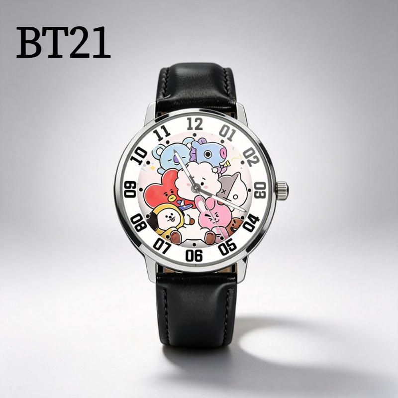 BT21 cartoon cute student watc - Anime Merchandise Types ulasan dan harga