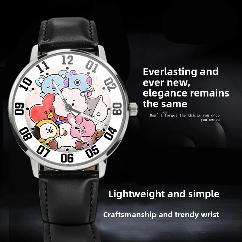 BT21 cartoon cute student watc - Anime Merchandise Types ulasan dan harga