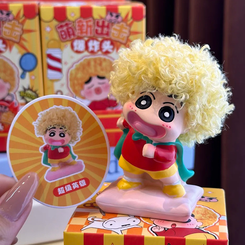 Newbie Attack Afro Crayon Shin - Anime Merchandise Men ulasan dan harga