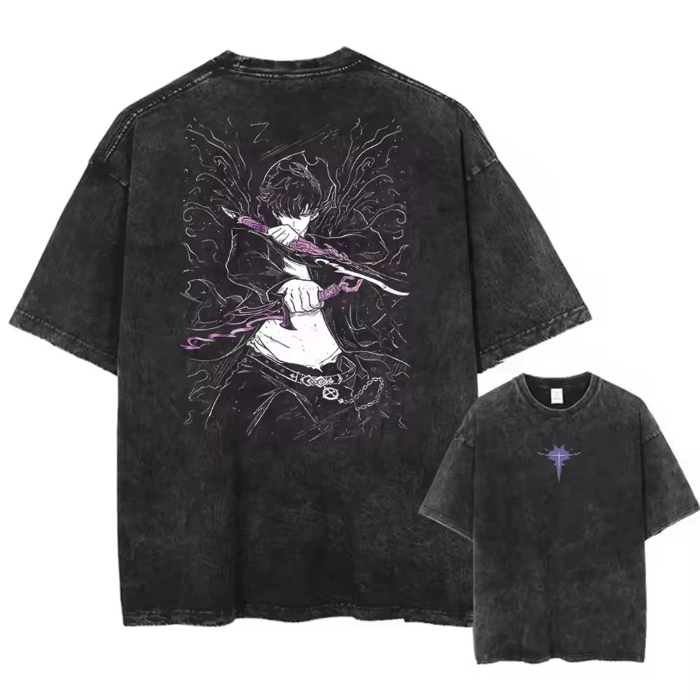 Washed Anime Solo Leveling Gra - Anime Merchandise Solo Leveling ulasan dan harga